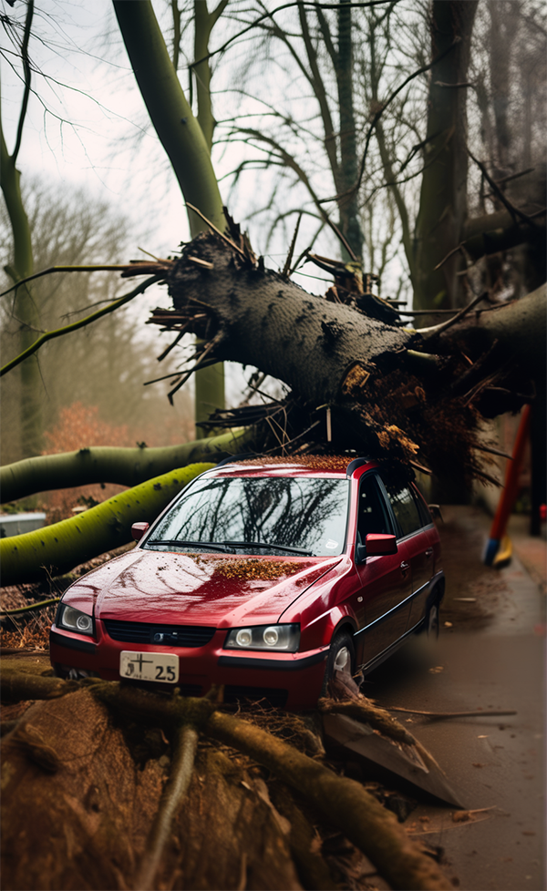 Экспертиза по оценке ущерба автомобилю от падения дерева, схода снега, затопления в Набережных Челнах